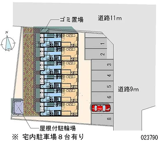 ★手数料０円★函館市青柳町　月極駐車場（LP）